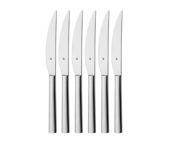WMF Nuova steakkniv 6 st. blank stål - 23 cm