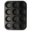 GastroMax Muffinsform 12 st Svart