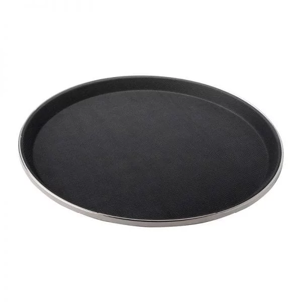 Dorre Bar Bricka rund kromad 31 cm