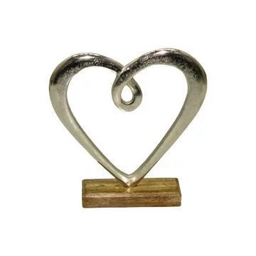 Dorre Hjärta Hedy silverfärgad 24,5 cm