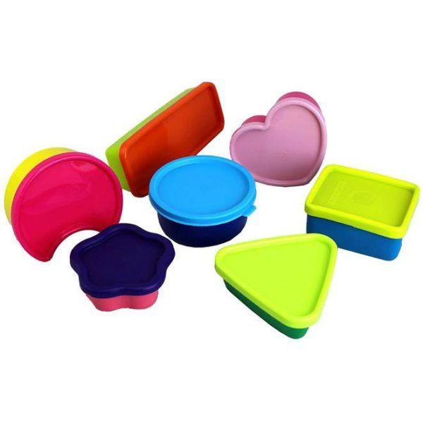 Plastburkar Mini 7 st olika färger