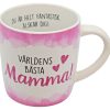 Mugg med text "Världens bästa mamma"