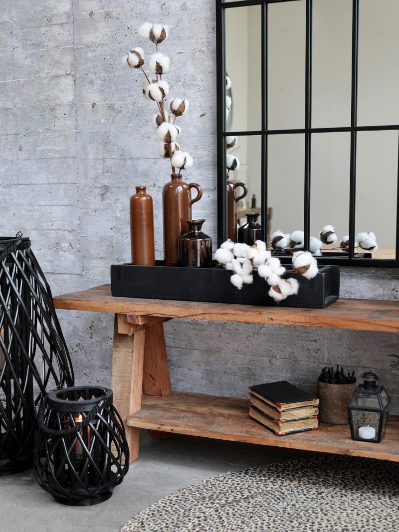 Tegelform Dubbel Unik Svart Chic Antique