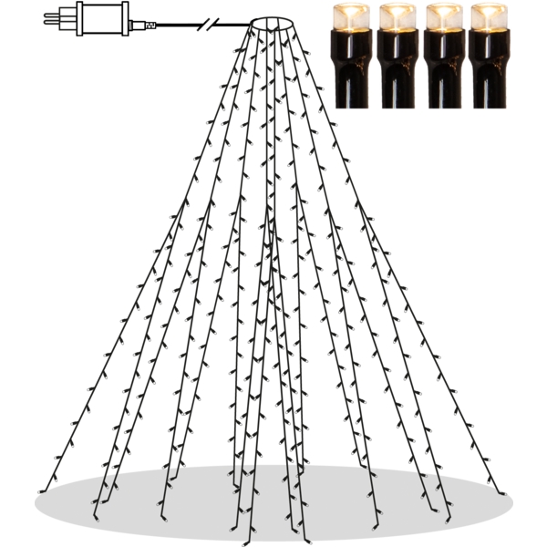 Julgransslinga LED Shiny warm white