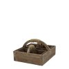 Trälåda med handtag set med 3 st Chic Antique
