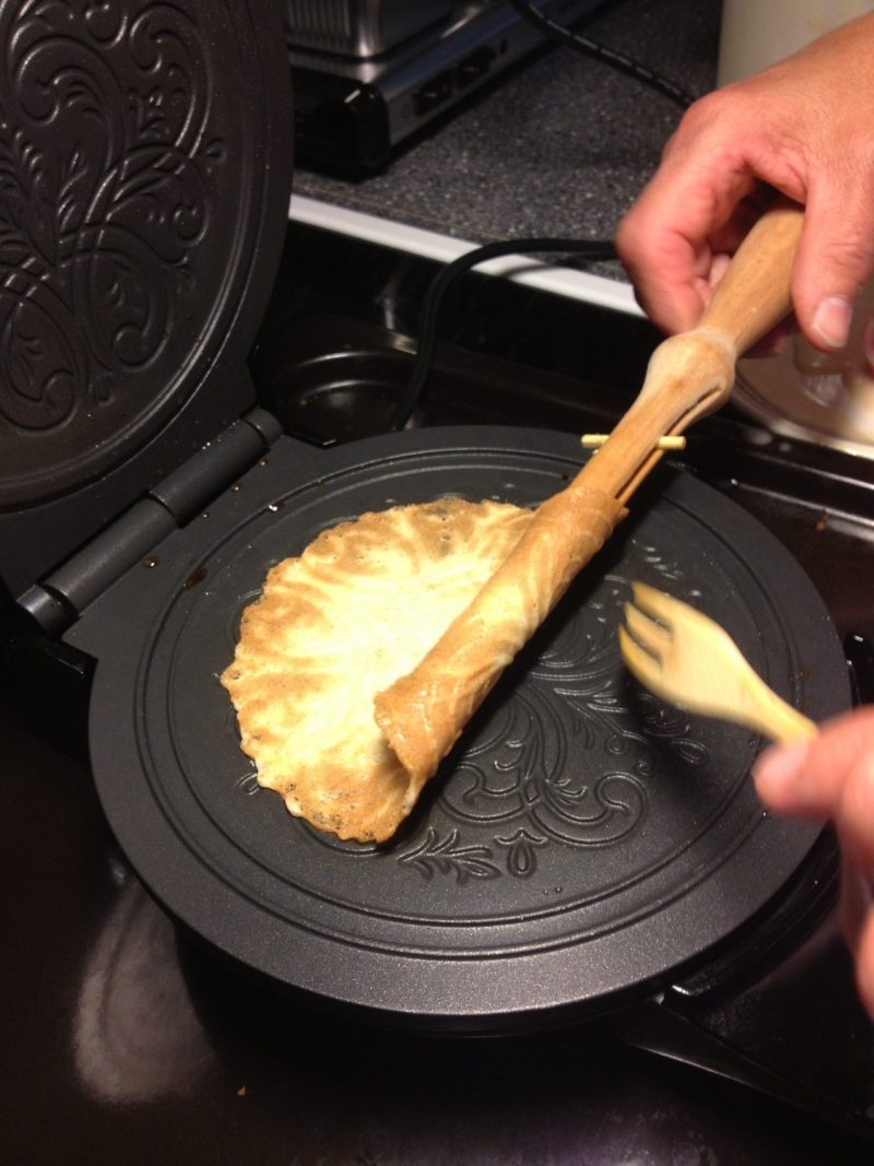 Rullrånspinne trä med recept 26 cm Spegels