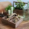 Trälåda med handtag set med 3 st Chic Antique