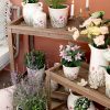 Avignon Blomkruka med blomstermotiv H16/Ø16,5 cm