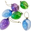 Glasägg Plumelle grön/blå/lila 6 set Cult Design