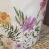 Avignon Kruka med blomstermotiv H19,5/Ø19 cm creme