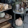 Sidobord / Brickbord H63/Ø33 cm antique zink Chic Antique