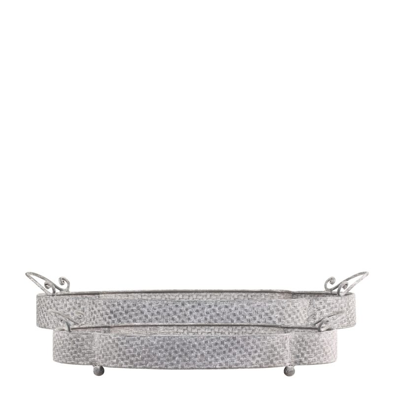 Brickor med handtag 2 st antik zink Chic Antique