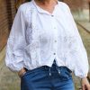 Wow Blouse White - Reunion Home