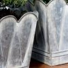 Blomkruka m bågar antik zinc Chic Antique