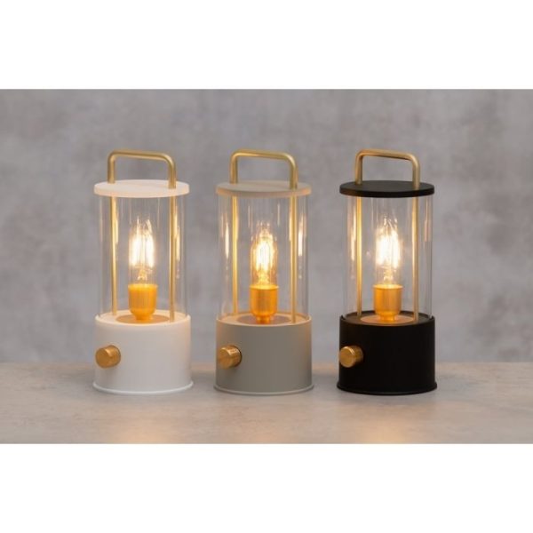 Lykta USB-laddningsbar bordslampa – dimbar & varmvitt ljus