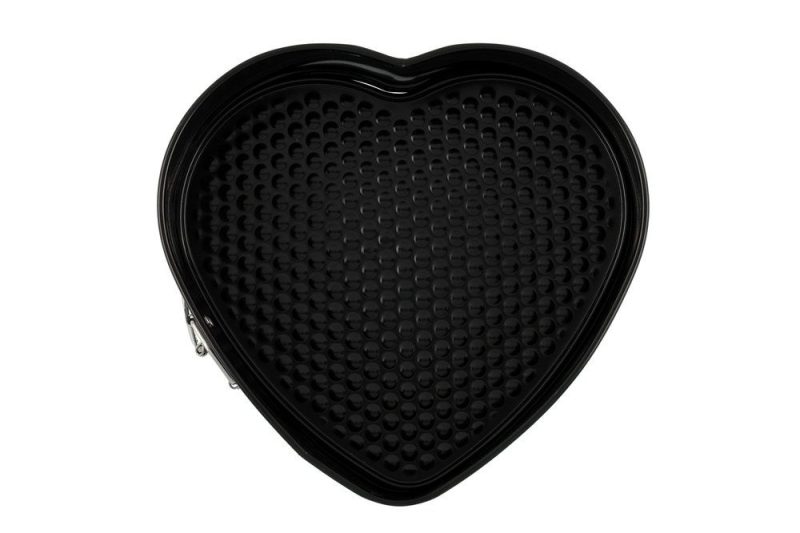 Bakformar med löstagbar botten– 2-pack hjärtformad & rund